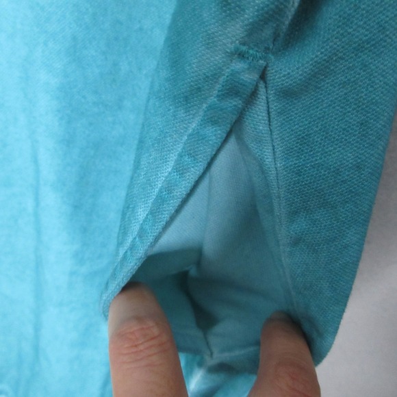 Logo by Lori Goldstein Tunic Top Plus 2XP Petite Green Distressed Canvas Pockets - Picture 4 of 11